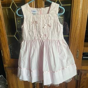 KRU toddler, size 2t, sleeveless, tulle lined, light pink, spring/Easter dress